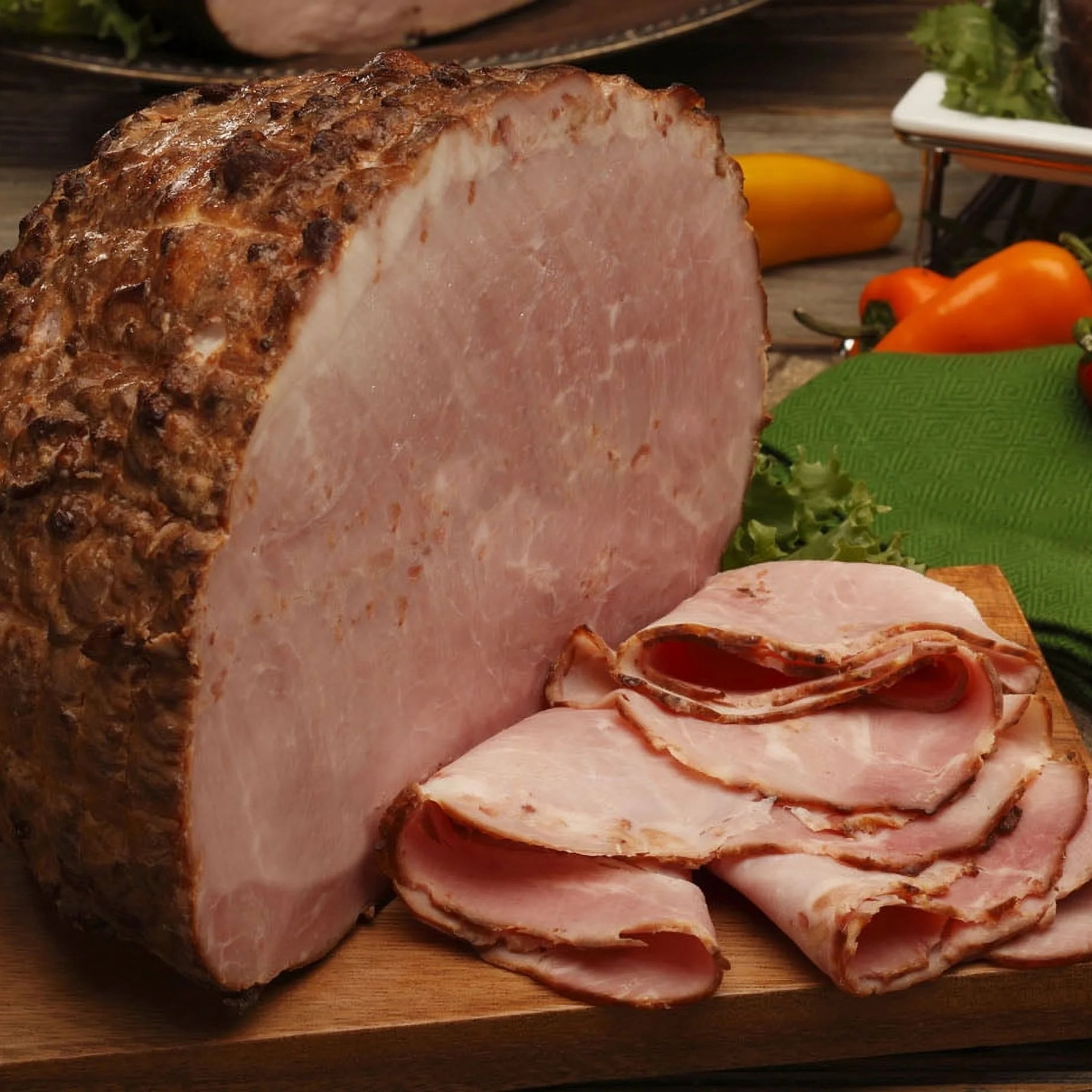 Kentuckian Gold Premium Deli Hickory Pit Smoked Ham, Gluten-Free, Deli Sliced
