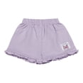 thumbnail image 3 of Disney Clothes Baby Girls Front Back 3-Piece Short Outfit Set – Includes Bodysuit, Tee & Shorts – Minnie Mouse White/Violet 3/6M, 3 of 4