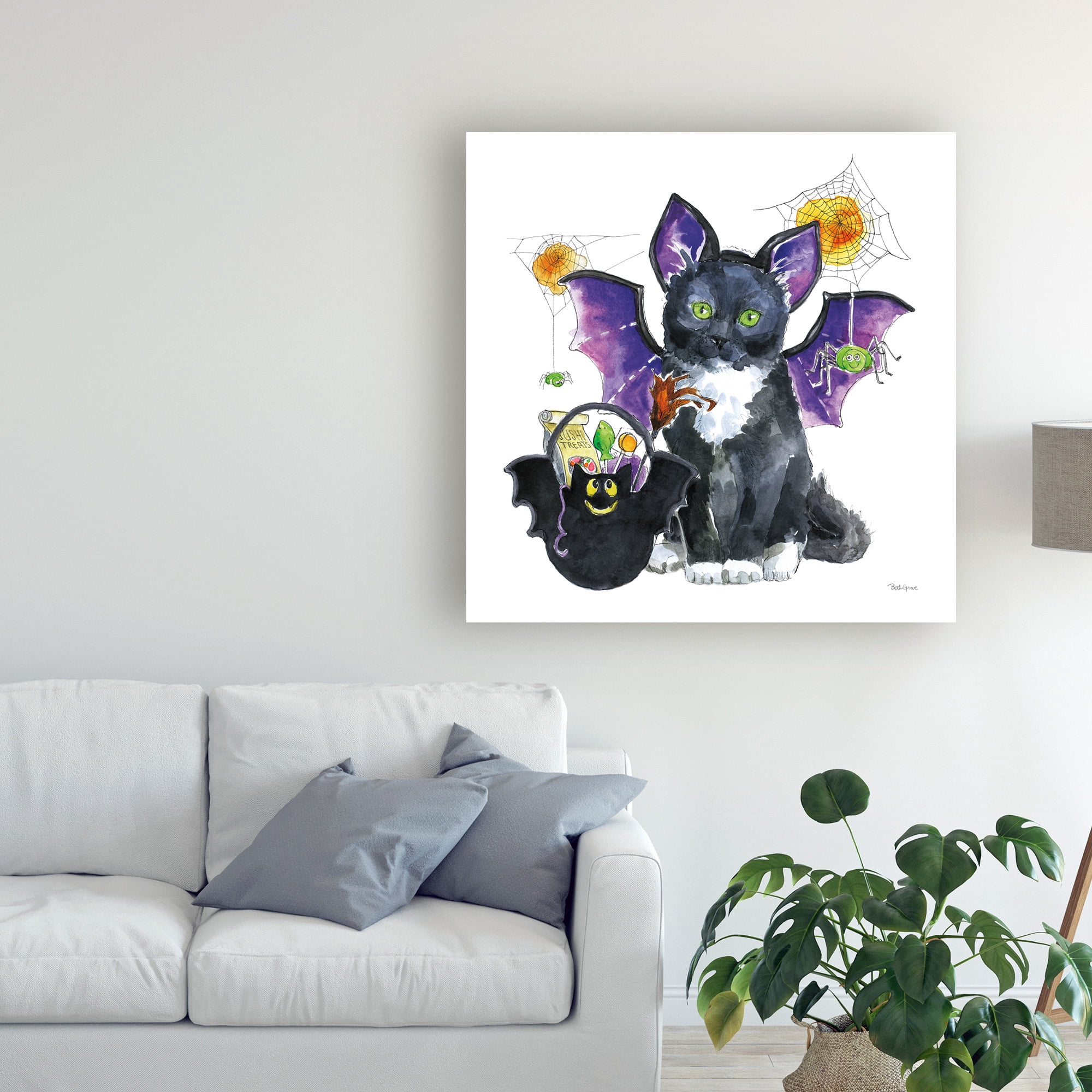 Trademark Fine Art 'Halloween Pets VI' Canvas Art by Beth Grove