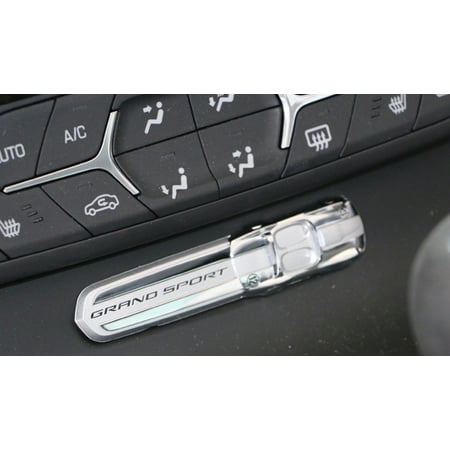 - C7 Corvette Grand Sport 2017+ GM Console Heritage Emblem/Badge