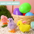 thumbnail image 3 of Joyfy 12 Pcs Easter Eggs Filled with Wind-up Toys,Colorful Egg Wind-Up Jumping Chicks and Bunnies for Kids Basket Stuffer, Hunt, Party Favors, Classroom Prize, 3 of 7