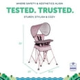 thumbnail image 6 of Go With Me Uplift Deluxe Portable High Chair with Canopy - Canyon Rose (Unisex), 6 of 9