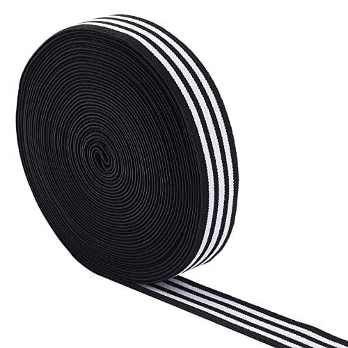 Mr. Pen- Elastic Band, 0.6, 11 Yards, Black, Polyester