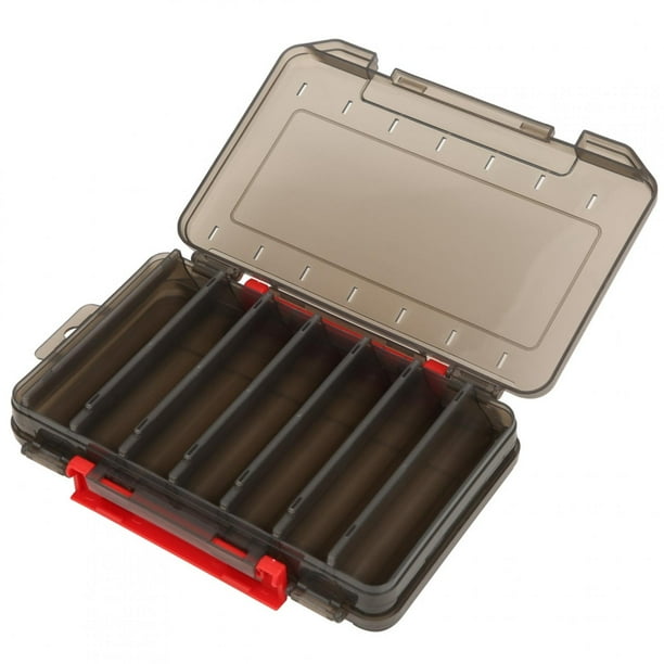 Caja de pesca, caja de cebo de pesca de doble cara, caja de almacenamiento de señuelos, verdadera excelencia
