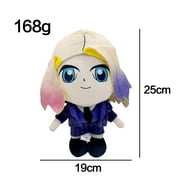 Wednesday Addams Doll Cute Wednesday Doll Addams Family Plush Doll with Bangs 9.10 Inch Figure Gifts for Fans (Enid)