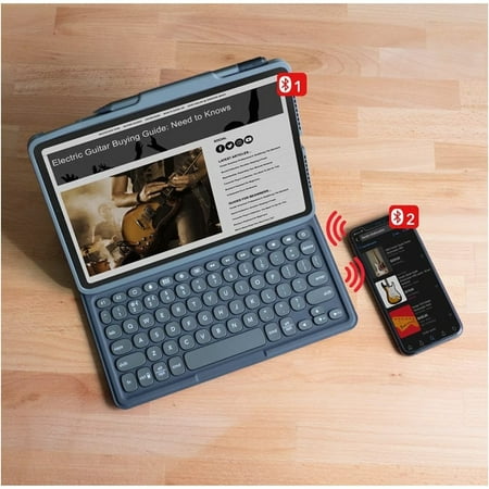 ZAGG - Pro Keys Wireless Keyboard & Detachable Case for Apple iPad Pro 12.9" (3rd Gen, 4th Gen, 5th Gen, iPad Air 6th gen, 13") - Black
