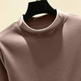 thumbnail image 5 of Lovskoo 2024 Thermal Underwear Long Johns for Women Fleece Lined Cold Weather Long Sleeve Self Heating Clothes Winter Base Layer Tops Coffee, 5 of 7