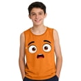 thumbnail image 4 of LIBRCLO Kids Tank Tops for Boys Size 10 Years Round Neck Fashion Prints Undershirts Casual Lightweight Sleeveless T Shirts Orange, 4 of 6