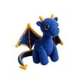 thumbnail image 2 of Emotional Support Dragon Pocket Buddy, Cute Dragon Plush Stuffed Animals with Encouragement Card, Anxiety Relief Desk Decor, Fantasy Gift for Students & Adults (Blue), 2 of 6