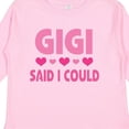 thumbnail image 4 of Inktastic Gigi Said I Could Funny Granddaughter Girls Girls Long Sleeve Toddler T-Shirt, 4 of 5