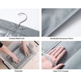 thumbnail image 3 of 8 Pockets Clear Handbag & Purse Organizer Hanging Bag Storage - Space Saving Hanging Shelf for Closet, Wardrobe, Over Door (2 Pack, Grey), 3 of 4