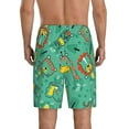 thumbnail image 3 of Gaeub Funny Animals in Jungle Printed Men's Short Pajama Pants, Lightweight Lounge & Sleep Bottoms Keep You Cool - Small, 3 of 9