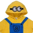 thumbnail image 3 of Minions Union Suit Toddler Boy's Fleece Kigurumi Hooded One Piece Pajamas Sleepwear Loungewear, 3 of 6