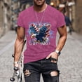 thumbnail image 6 of adaychics American Flag T Shirts for Men 250 Years Eagle Crewneck Short Sleeve Casual Patriotic Graphic Tees for Leisure, 6 of 8