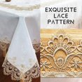thumbnail image 3 of BrekSdat Tablecloths for Rectangle Tables Lace Elegant Decor for Dinning Home Holiday Party Kitchen Easter Christmas Wedding Farmhouse Outdoor Washable Table Linen (H17191-Beige-1, 72 * 144) C95, 3 of 3