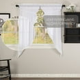 thumbnail image 3 of Cozy and Elegance - Farmhouse 63"x36"x18" Prairie Panel Pair White Rod Window Curtains, 3 of 9