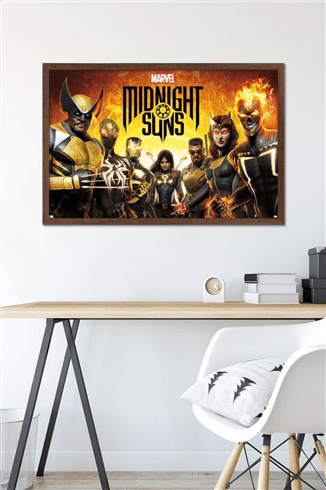 Marvel Midnight Suns - Key Art Wall Poster, 22.375" x 34" Framed