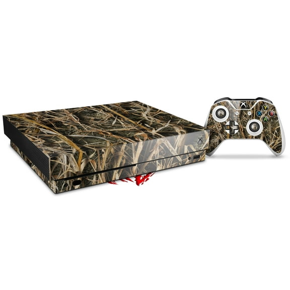 Skin Wrap for XBOX One X Console and Controller WraptorCamo Grassy Marsh Camo