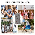 thumbnail image 6 of Sikiie Ladybugs on Black and White Striped Basketball Jersey Reversible Men's Mesh Athletic Sports Shirts Training Practice S-4XL4X-Large, 6 of 6