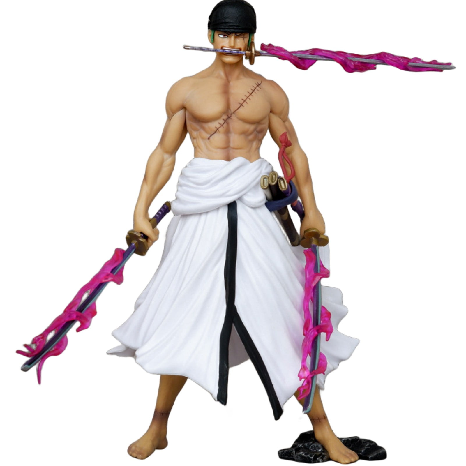 Njube Action figure Anime Collectibles PVC Figure Four headed Roronoa Zoro Figure Anime Action Figure