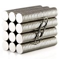 thumbnail image 3 of shiyou-100Pcs Refrigerator Magnets, Small Round Disc Magnets for Crafts, Premium Brushed Nickel Tiny Fridge Magnets, Office Magnets, and Whiteboard Magnets, 3 of 4
