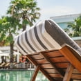 thumbnail image 2 of Arkwright Cabo Cabana Chaise Lounge Covers - 100% Cotton Terry - 30 x 85 in. - (2 Pack) Black/Grey, 2 of 7
