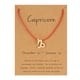 thumbnail image 1 of Pulseras para mujer, regalos para mujer, tarjeta de papel, doce cuerdas de nailon, collar con colgante de aleación, regalo festivo, pulsera de tarjeta de papel., 1 of 3