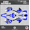 Blue-shift, variant on Kalair GFX Graphics Kit for Honda CRF150R (2007-2023) Evo Series