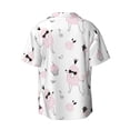thumbnail image 4 of Goofa Cute Poodle Dog Printed Men's Casual Short-sleeved Shirt,Lightweight Breathable Button-down,Summer Casual men's top,Versatile Fashion shirt-Medium, 4 of 7