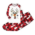 thumbnail image 3 of Odeerbi Christmas Pajamas for Family Holiday Long Sleeve Family Christmas Pajamas Matching Sets Toddler Parent Child Printed Loungewear Set Two-Piece Sleepwear Xmas PJs Set Red, 3 of 4