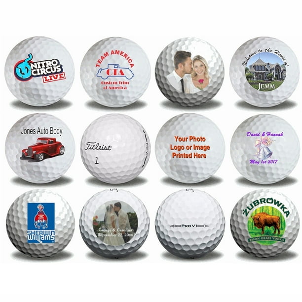 Personalized Photo Refinished Titleist Pro V1 Golf Balls, 12 Pack