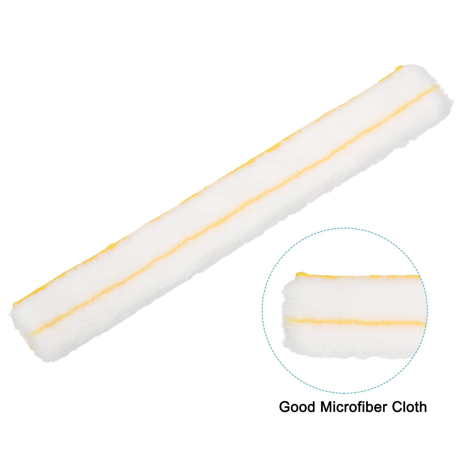 Unique Bargains Microfiber Scrubber Replacement Head for Windows Marble Wall 17.72" Yellow