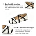 thumbnail image 5 of CHICVOMEY Ballet Flats for Women Multi-Buckle Comfortable Low Heel Round Toe Graceful Mary Jane Shoes Women for Daily Office Formal Party School, 5 of 9