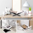 thumbnail image 2 of Acrylic Book Holder 11 x 7 x 6 in Open Large Book Display Stand for Cookbook Art Book Bible Guest Book - 2-Piece Coffee Table Book Stand for Reading - Cle, 2 of 6