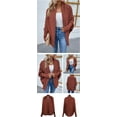 thumbnail image 2 of Kukuzhu Women's Shawl Collar Open Front Batwing Cardigan Sweaters Oversized Knit Jumpers, 2 of 2