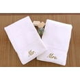 thumbnail image 2 of Linum Home Textiles Serviette Personnalisée Mr. et Mrs., Ensemble de 2, 2 of 3