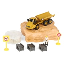 Diecast Masters CAT Earth Mover Playset, 1/87 Scale Caterpillar 730 Articulated Dump Truck, Motion Sand, Figure & Accessories 84552