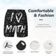 thumbnail image 3 of Balery I love Math Bañador para hombre, shorts de playa de secado rápido con entrepierna y forro de compresión-Small, 3 of 6