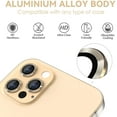 thumbnail image 4 of FYBTO Camera Lens Protector Designed for iPhone 13 Pro/13 Pro Max, Tempered Glass Film, Aluminum Alloy Lens Protective Cover, Sea Blue, 4 of 5