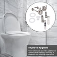 thumbnail image 2 of Stainless Steel Toilet Hinge Fixing Kit With Gasket Toilet Accessories Kit, 2 of 10