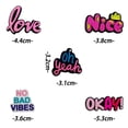 thumbnail image 2 of 25Pcs Shoe Charms Cute Colorful Letter Words Cartoon Cute Shoe Ornaments - Shoe Decoration Charms for Holiday Gifts for Boys and Girls - PVC Waterproof Plastic, 2 of 29