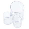 thumbnail image 1 of 1 Pcs Pen Holder Transparent Reusable S-shaped Multi-functional Compartment Pen Makeup Brush Organizer Classroom Things, 1 of 10
