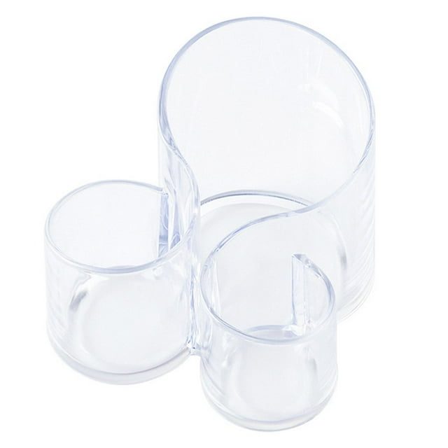 1 Pcs Pen Holder Transparent Reusable S-shaped Multi-functional Compartment Pen Makeup Brush Organizer Classroom Things