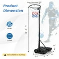 Costway 8.510FT Adjustable Basketball Hoop Goal with Fillable Base