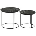 thumbnail image 4 of 2-Piece Round Mango Wood Nesting Tables / Versatile for Different Spaces, 4 of 5
