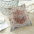 thumbnail image 6 of Boho Pillow Covers 20x20 Set of 2, Blue Orange Bohemian Carpet Pattern Outdoor Decorative Throw Pillows Linen Ethnic Design Vintage Farmhouse Cushion Cases for Couch Sofa Decor, 6 of 6