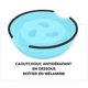 thumbnail image 5 of Cuenco antiglotón para perros, antideslizante, de color azul, de 140 ml, en varios colores y tamaños, para gatos pequeños, medianos, grandes y grandes, de melamina, para alimentación lenta de cachorro, 5 of 5