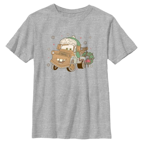 Boys Cars Mater Cozy Christmas T Shirt