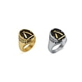 thumbnail image 4 of Qarigey Anillo Vintage moda Unisex cumpleaños boda compromiso playa trabajo tienda vacaciones joyería de moda para mujer hombre Ropa, zapatos y accesorios Miscelánea Oro Talla 9 Qarigey AP015218-03, 4 of 6
