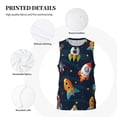 thumbnail image 6 of Easygdp Spaceships and Stars Men's Mesh Basketball Jersey Quick Drying Sleeveless Shirts Fitted Muscle Tank Tops Sport Round Neck T-Shirt - 4X-Large, 6 of 9